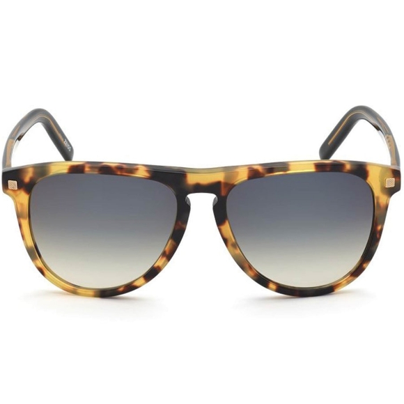 Ermenegildo Zegna Men's Sunglasses - Mirrored Lens Dark Havana Frame | EZ0171 52 - Picture 6 of 9